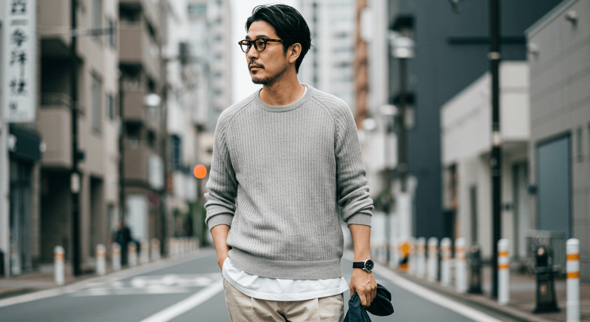 2025年】40代メンズ必見！サマーニットで作る大人コーデ