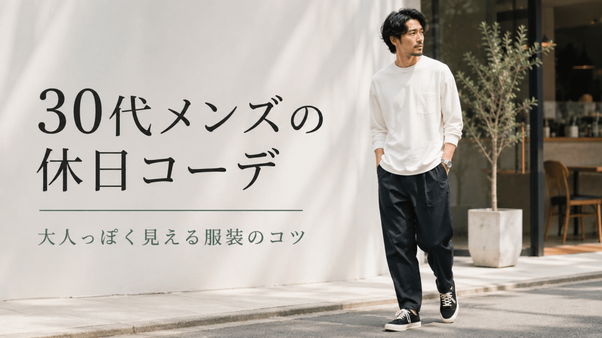 30代メンズの休日コーデ|大人っぽく見える服装のコツとおすすめ着こなし例 - ファッション通販NNine(ナイン)