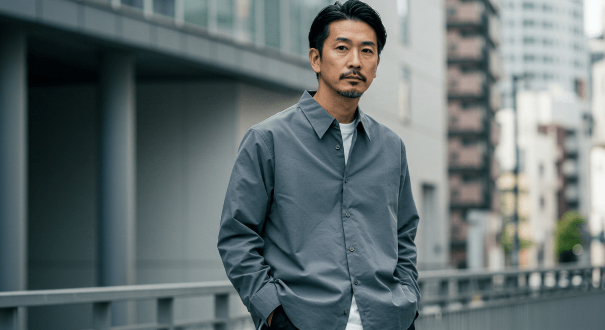 Must-see for men in their 40s! How to wear open collar shirts in style