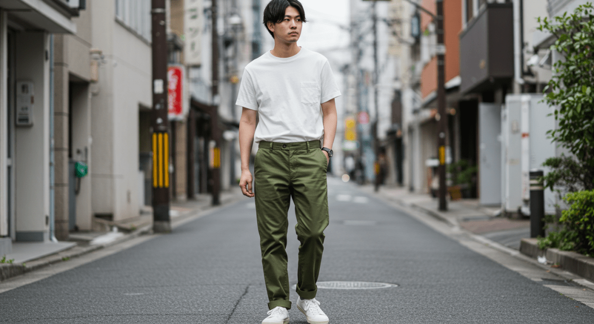 カーキパンツコーデをマスターしよう!メンズに似合う着こなし方 - ファッション通販NNine(ナイン)