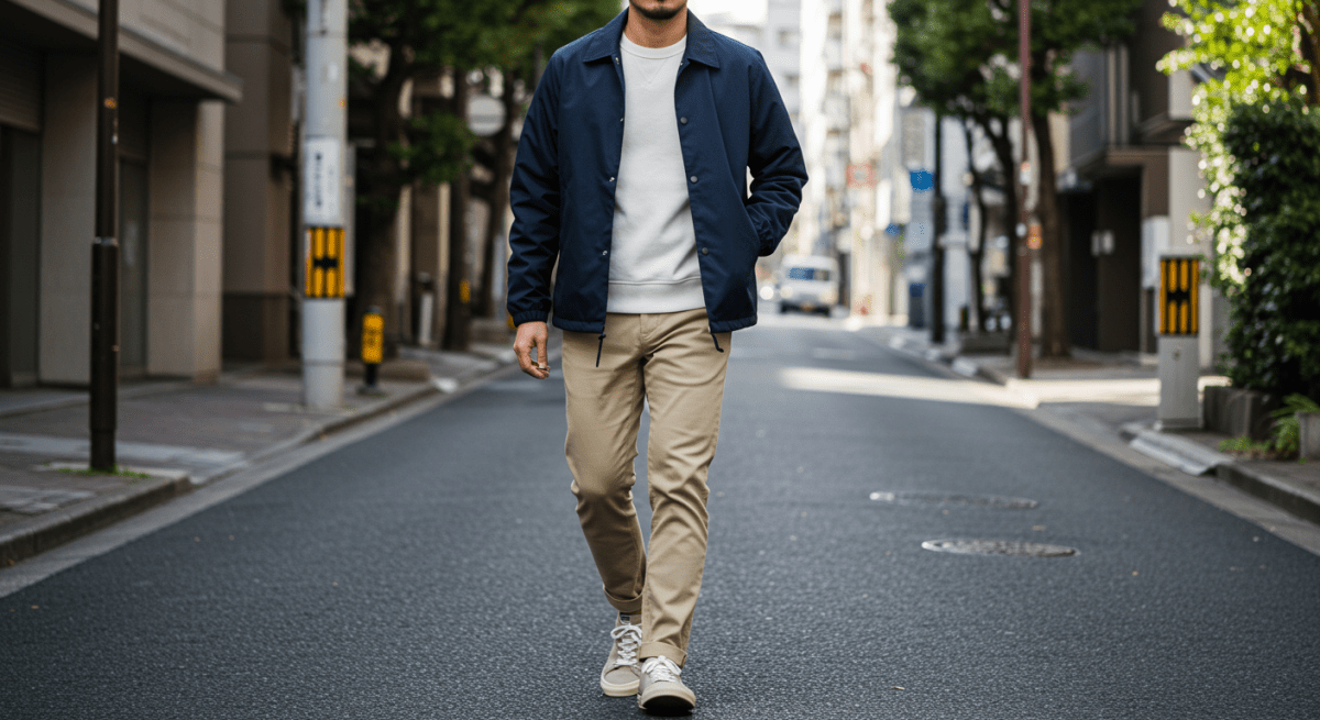 コーチジャケットメンズコーデ集!着こなし術&おすすめアイテム - ファッション通販NNine(ナイン)