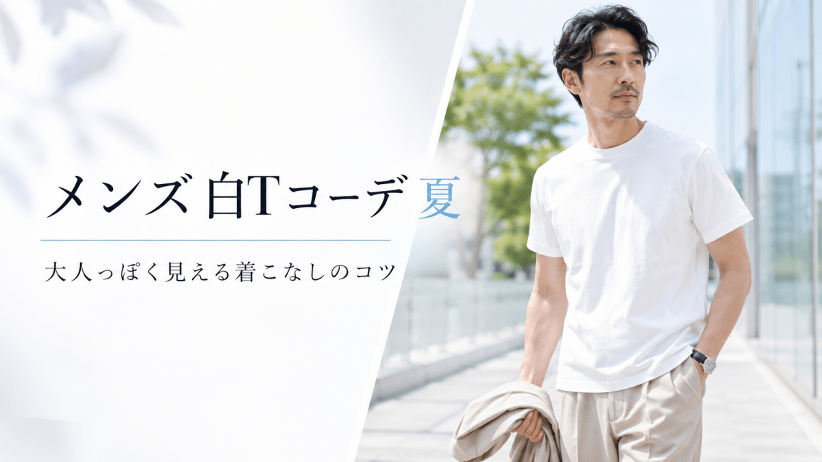 メンズ白Tコーデ夏|大人っぽく見える着こなしのコツとおすすめ服装 - ファッション通販NNine(ナイン)