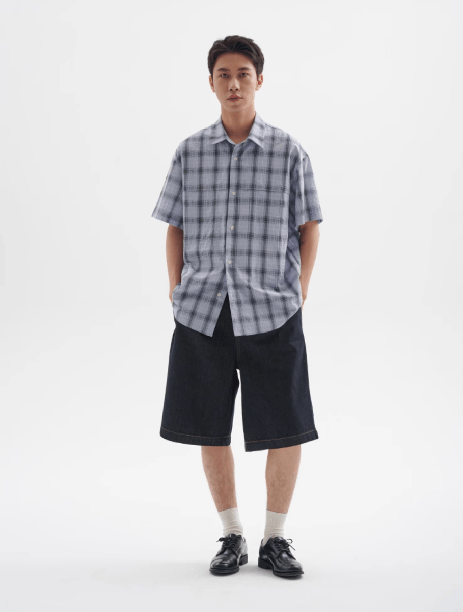 レトロチェックシャツ メンズ レディース 綿100% 長袖|Retro Check SHIRT N5370 - メンズファッション通販 NNine(ナイン)