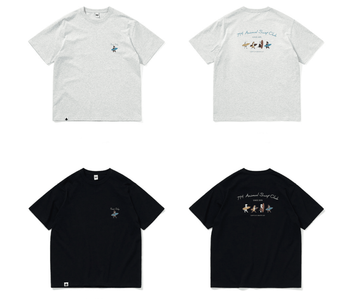 コットン100% アニマルサーフ プリントTシャツ N6738 - ファッション通販NNine(ナイン)