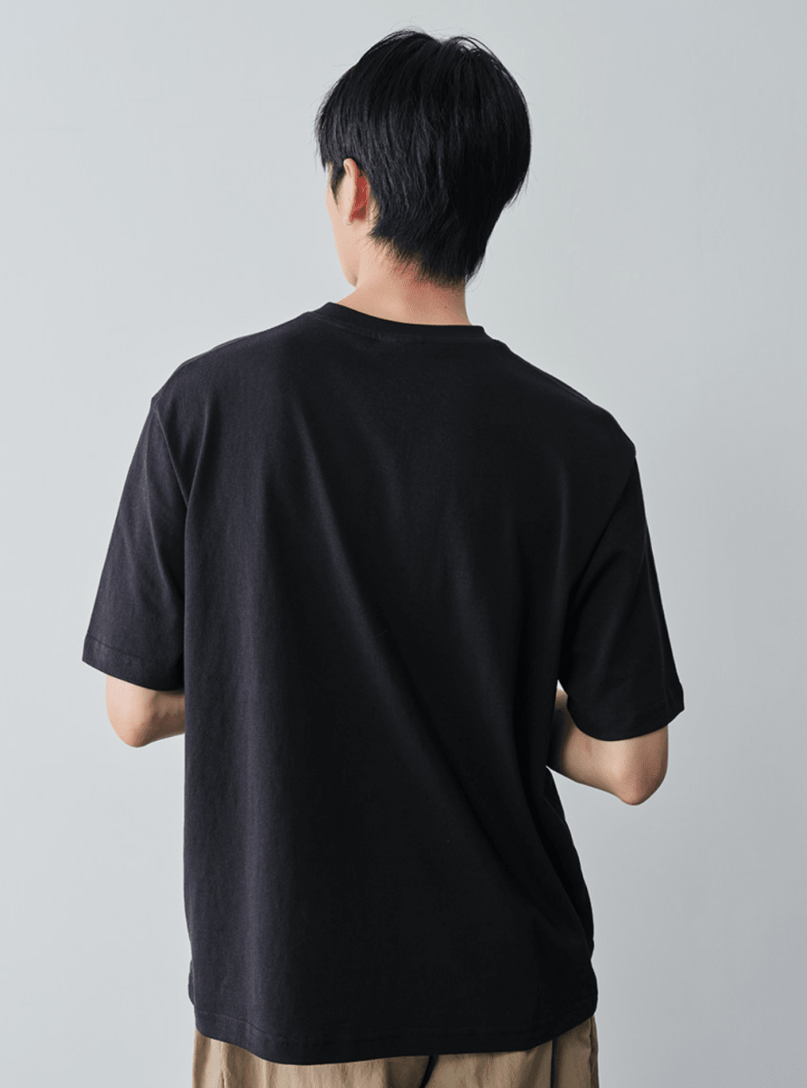 コットン100% ヘンリーネック リラックスTシャツ N7045 - ファッション通販NNine(ナイン)