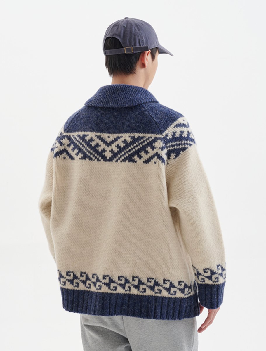 【ウール100%】nordic penguin cardigan N4611 - NNine