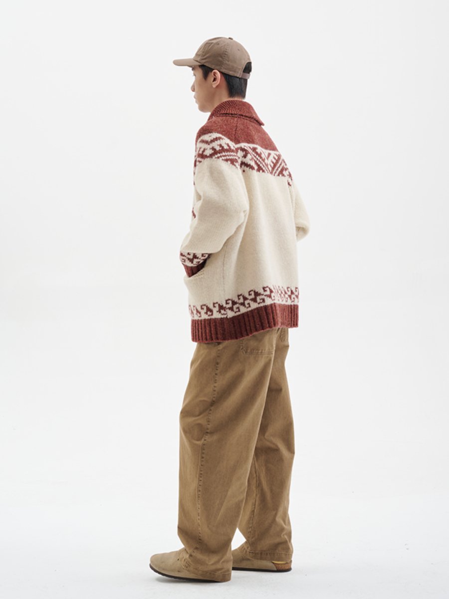 【ウール100%】nordic penguin cardigan N4611 - NNine
