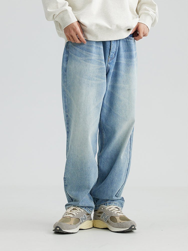 【13.1オンス】Washed distressed denim pants N3569 - NNine