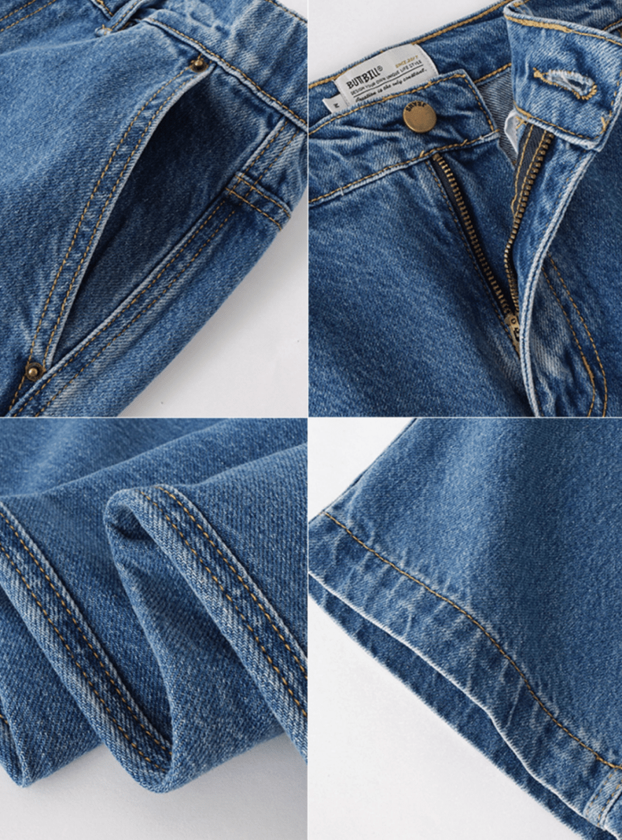 13.2oz・ソリッドウォッシュ・リジッドワイドデニム N6228 - ファッション通販NNine(ナイン)