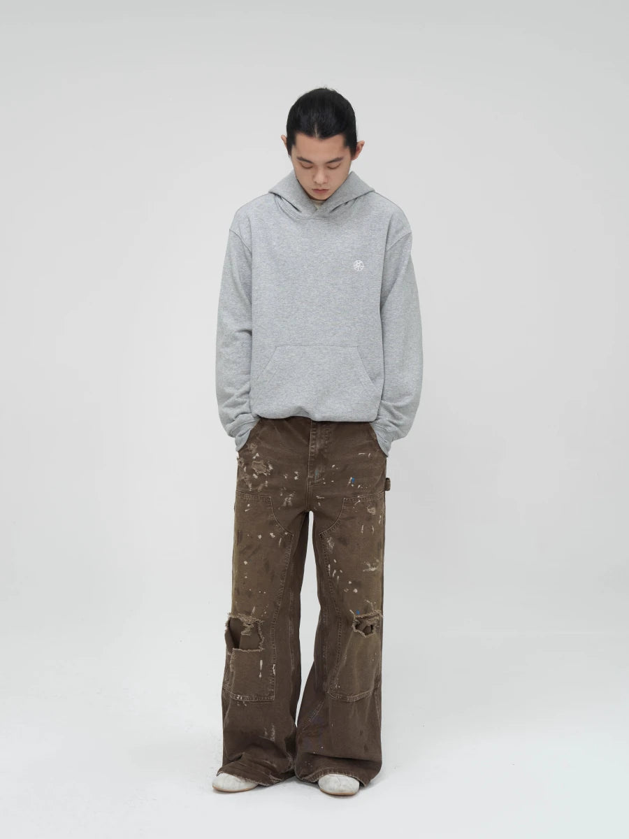 14ozダック・ダメージ&ペイント・ダブルニーパンツ N6048 - ファッション通販NNine(ナイン)