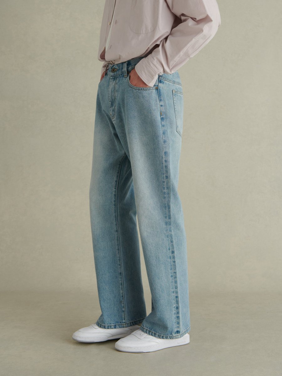 【14oz】light wash flare denim N3380 - NNine