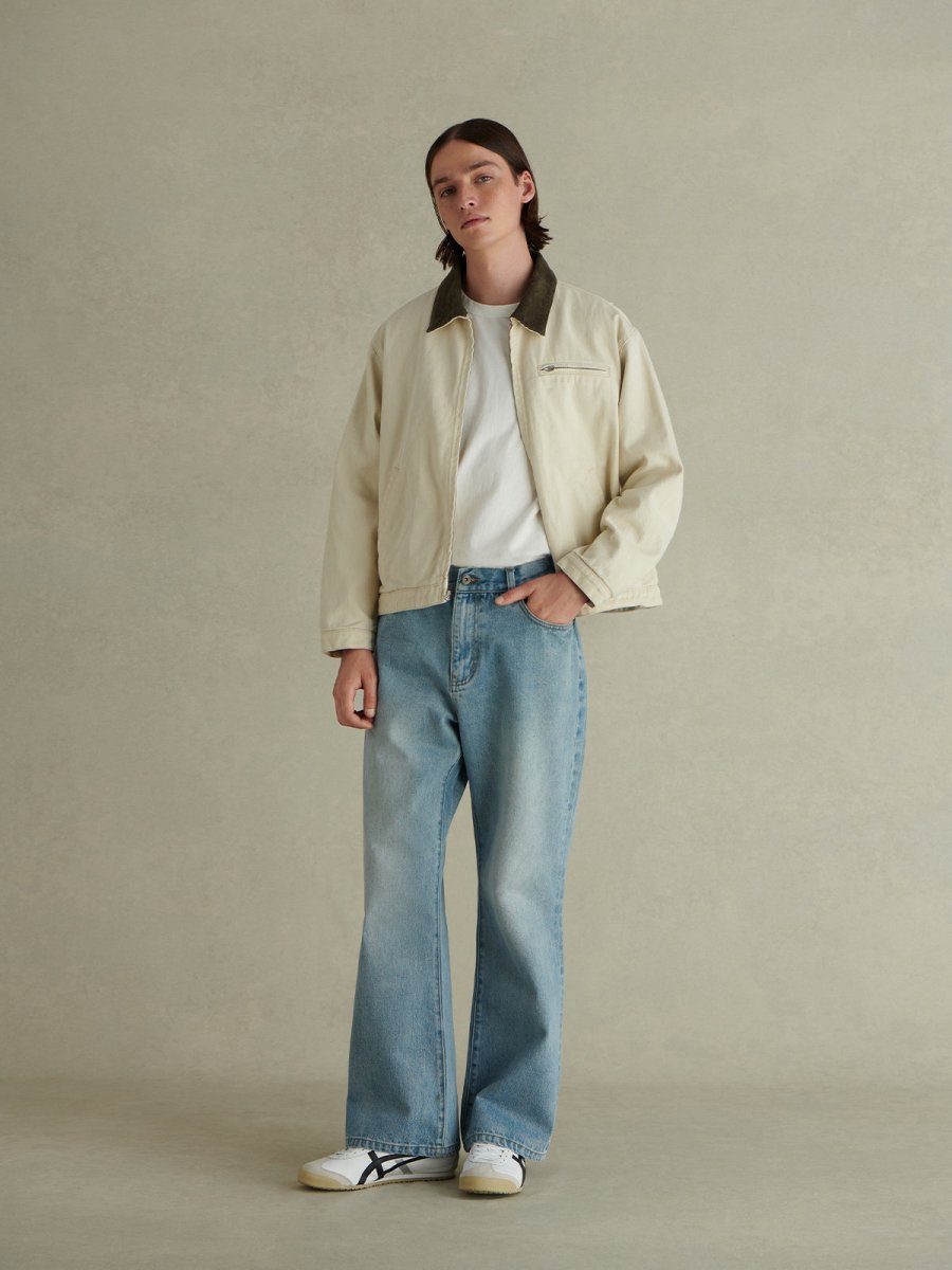 【14oz】light wash flare denim N3380 - NNine
