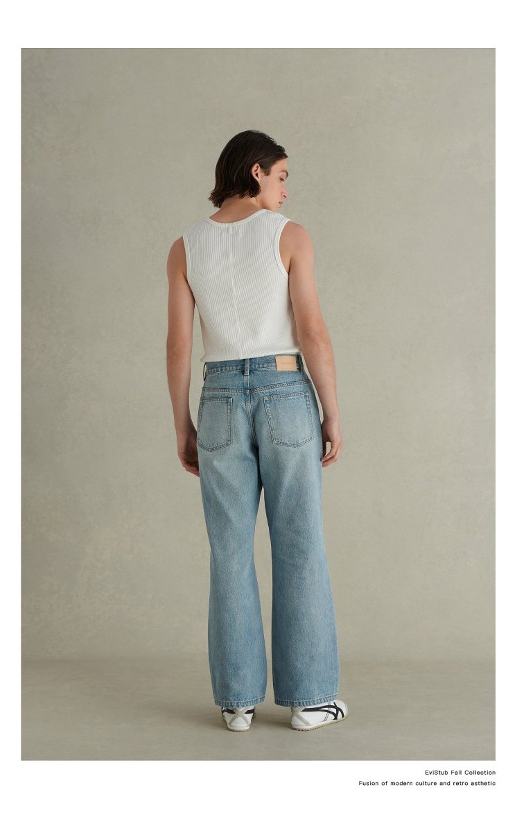 【14oz】light wash flare denim N3380 - NNine