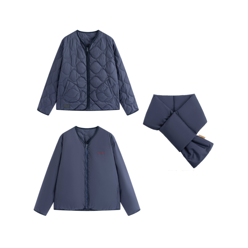 中綿スカーフ&リバーシブルダウンジャケット N6229