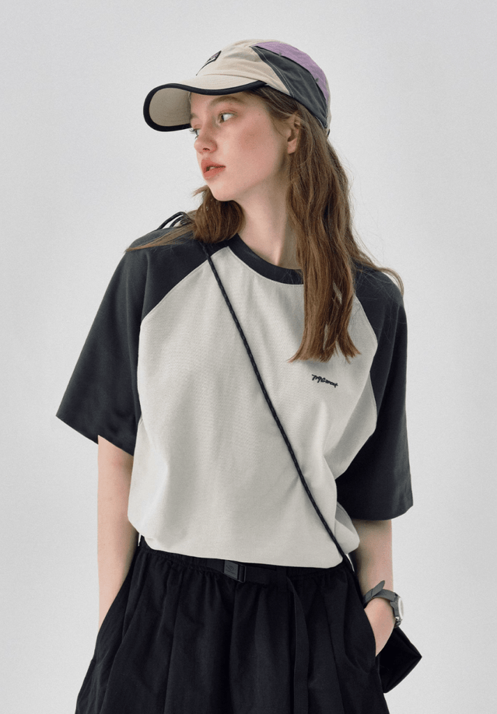 【機能性ウェア・接触冷感・吸湿速乾】【200G】contrast color t-shirt   N5168