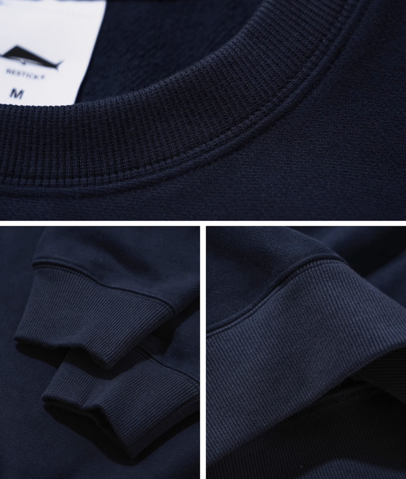 【遠赤外線効果】Brushed fleece sweatshirt N2379