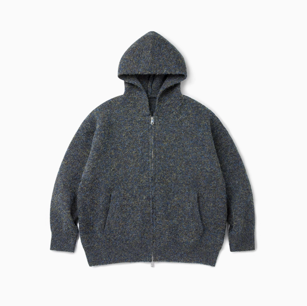 knit zip hoodie N4671