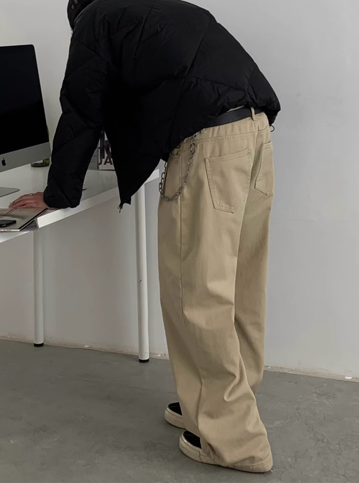 ダブルニー・ワイドチノパンツ N5664