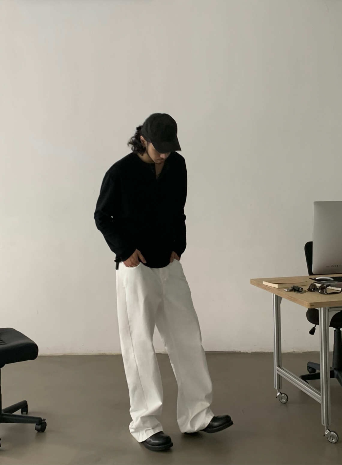 ベーシック・ワイドストレートデニム N5668