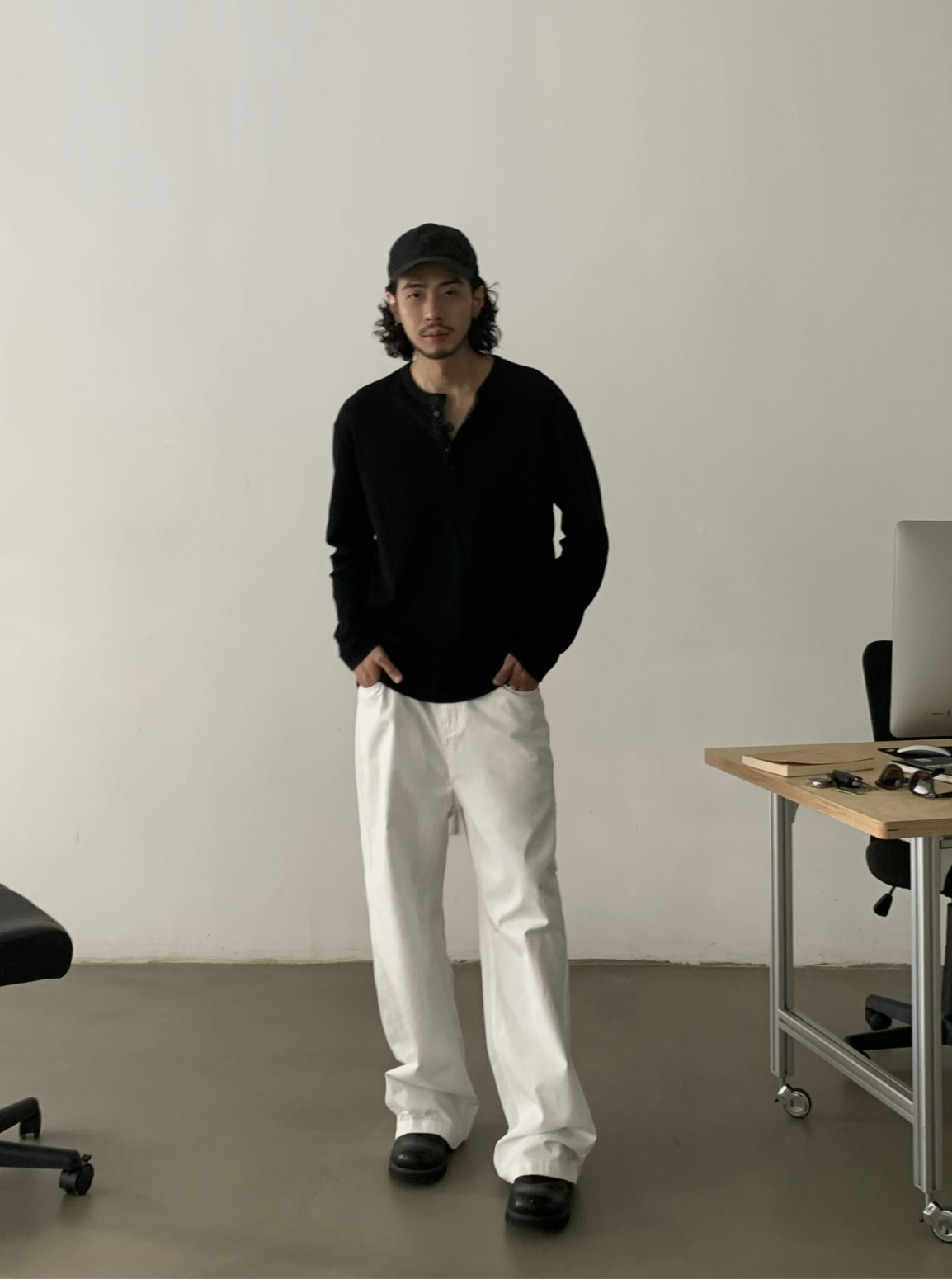 ベーシック・ワイドストレートデニム N5668
