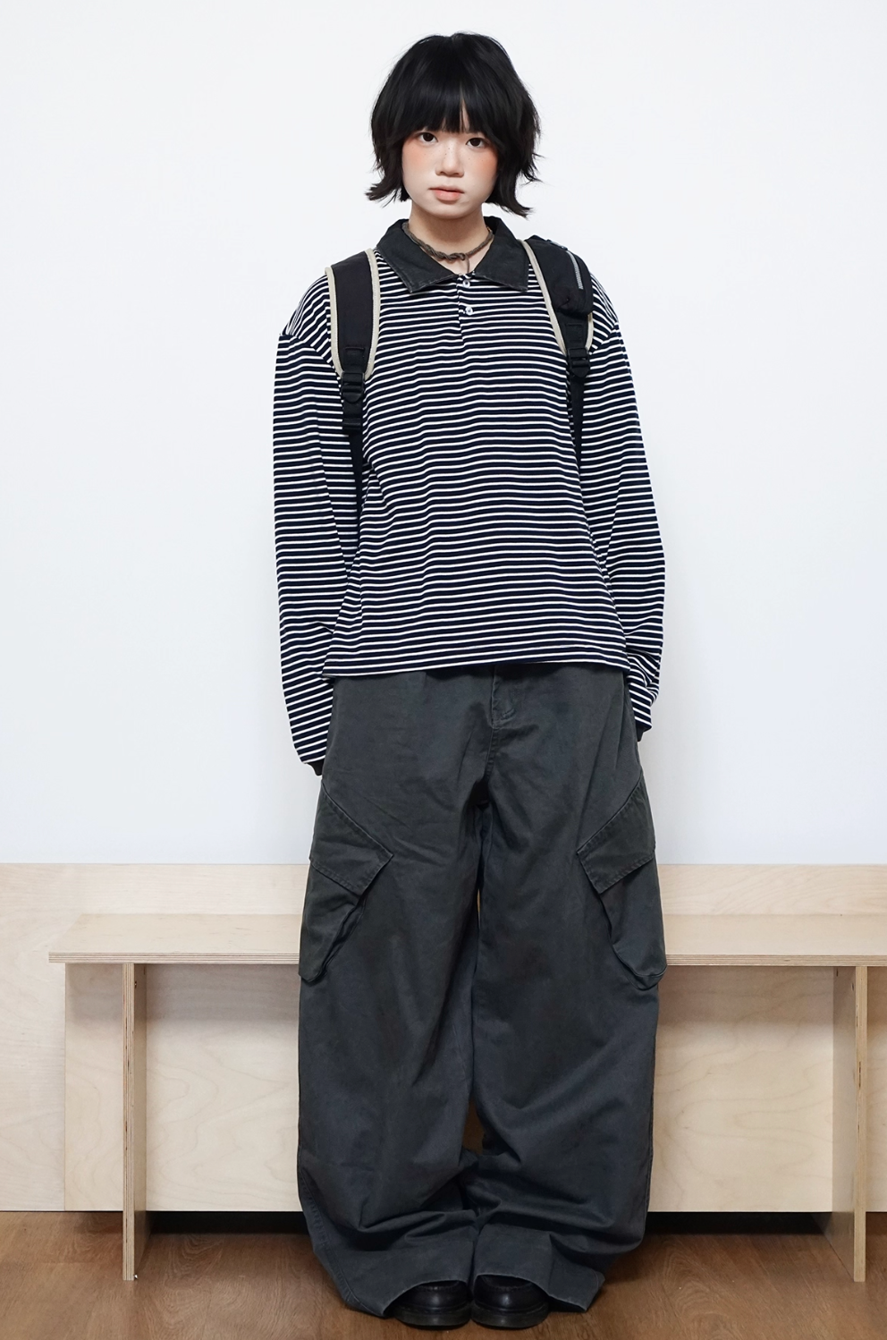 ワイドレッグカジュアルパンツ N5784