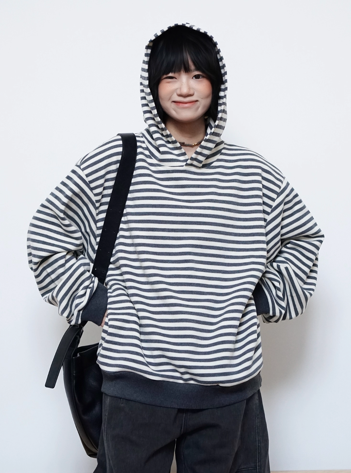 クラシックストライプ フーディー N5785