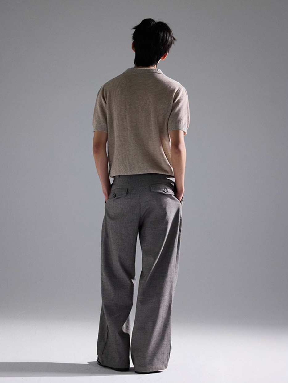 Drawstring wide pants N5815