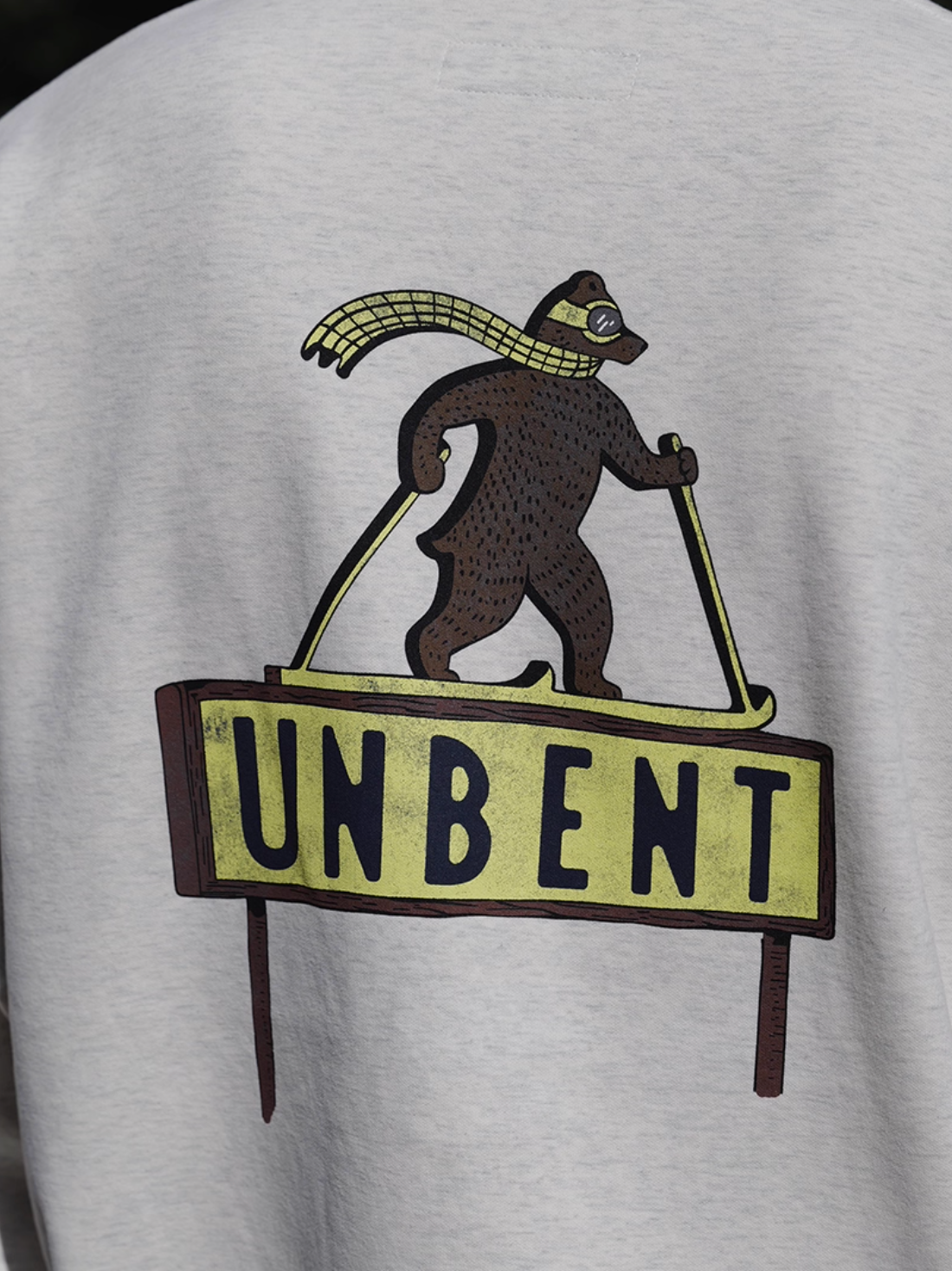 ユニセックス起毛プリントロングスリーブTシャツ N5832