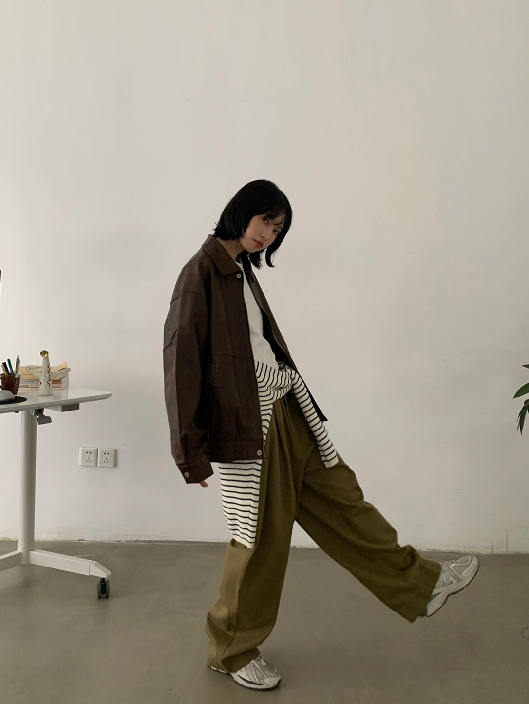 ユニセックス マイヤールレザーショートジャケット N5965