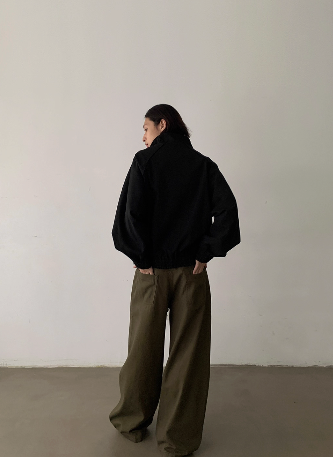 “デコンストラクション”・スタンドカラージャケット N6077