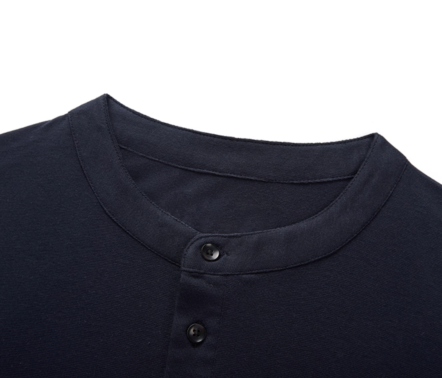 ハイカウント・シルクウール・ヘンリーネック N6081