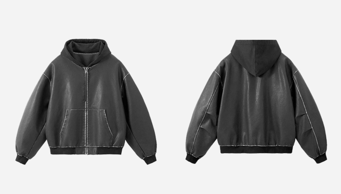 VISIBLEスティッチ・フーデッドブルゾン N6101