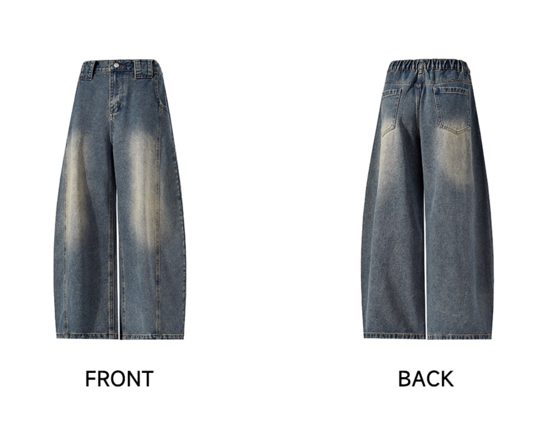 センターシーム・ワイドカーブデニム N6112