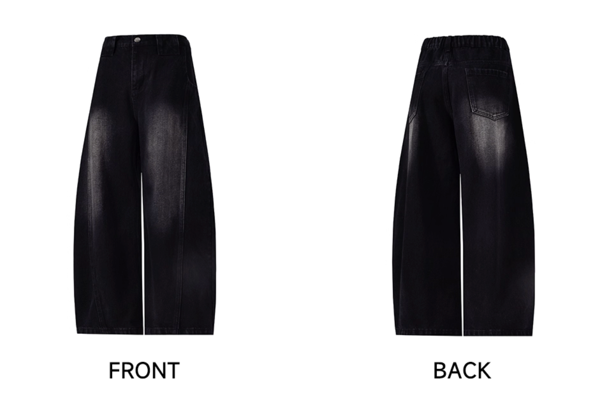 センターシーム・ワイドカーブデニム N6112