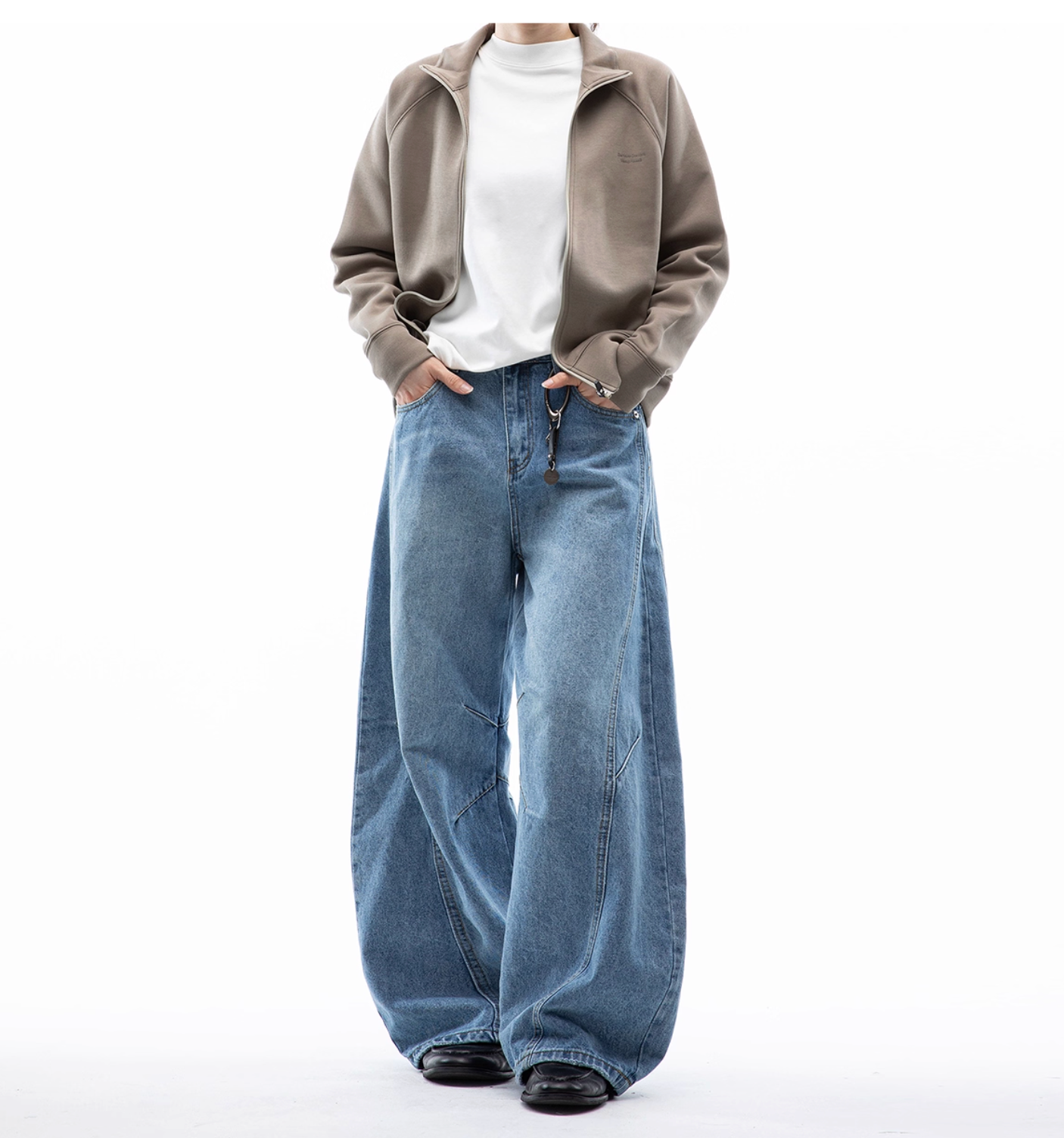 ウォッシュドワイドストレートデニム N6115