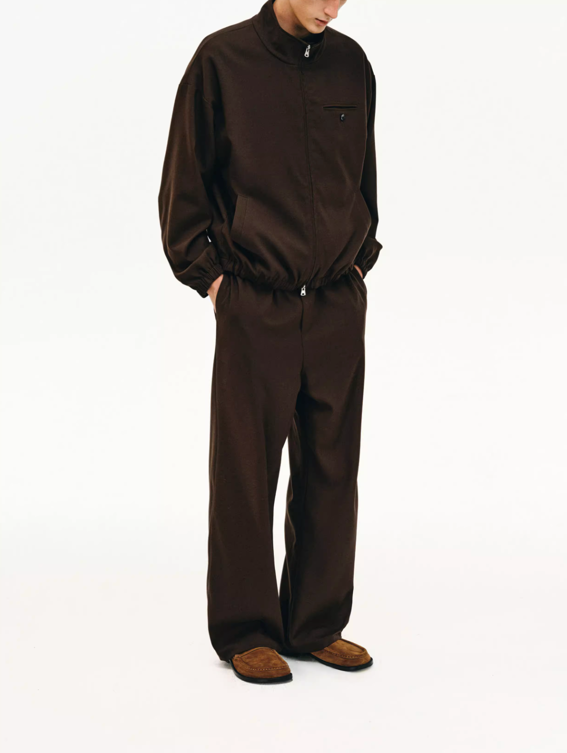 テンセルリネン・ジップブルゾン N6126