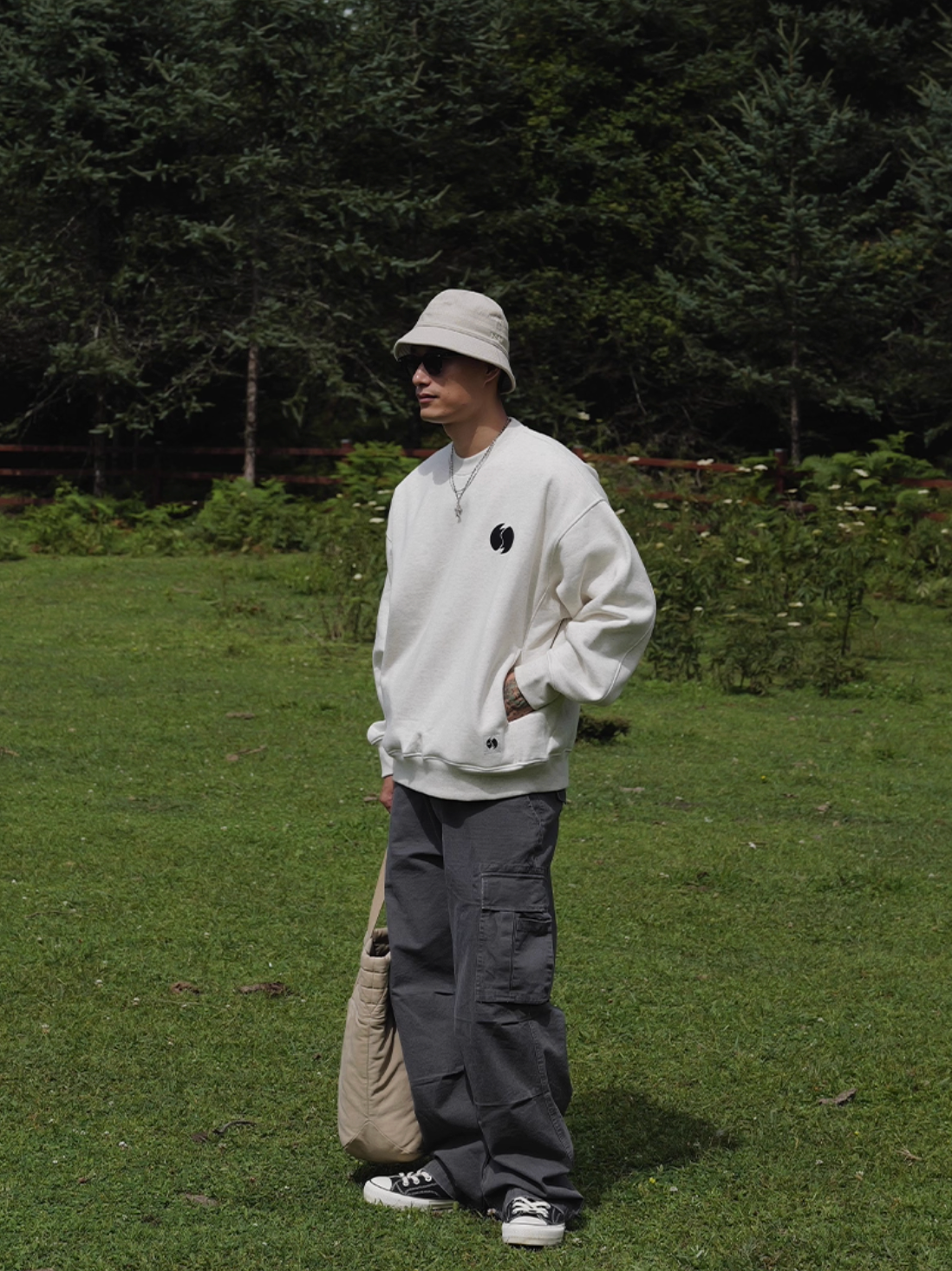 440G・高機能(静電気防止/抗菌)・サイドポケットスウェット N6129