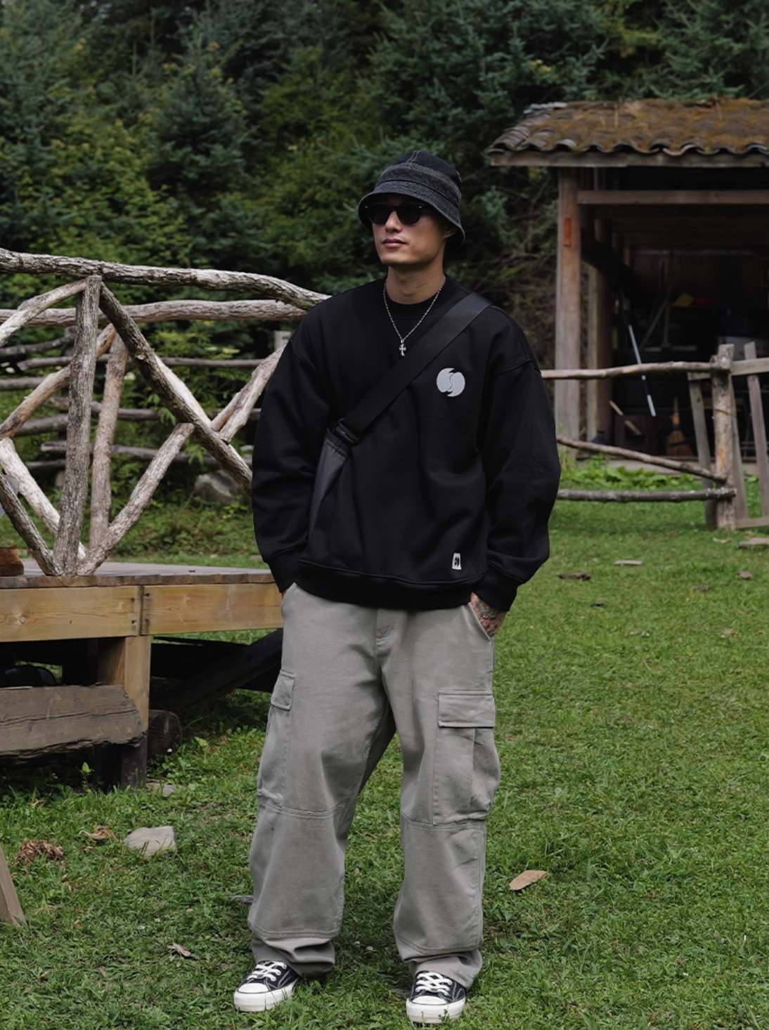 440G・高機能(静電気防止/抗菌)・サイドポケットスウェット N6129