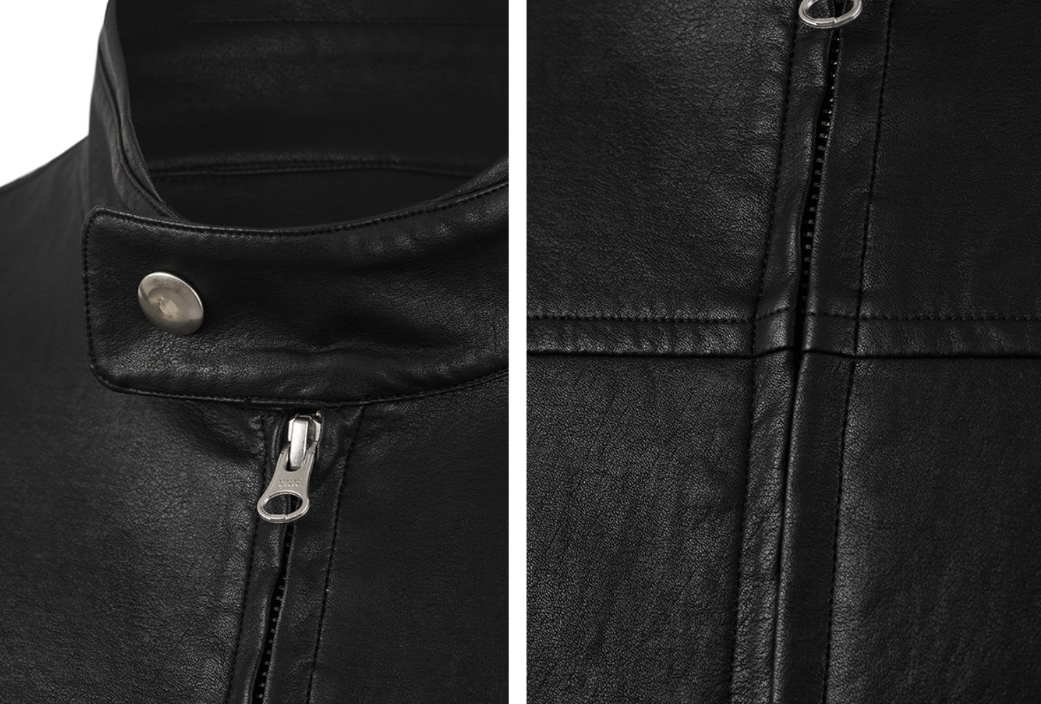 クラックドPUレザー・スリムフィット・ライダースジャケット N6148