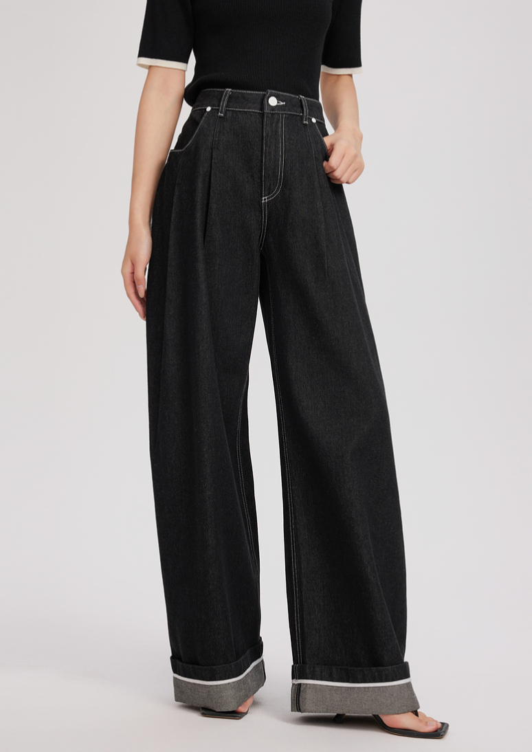 フレンチシック・ワイドデニム N6169