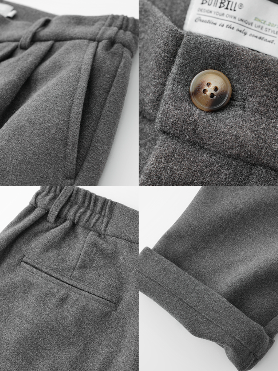 800Gヘビーウェイト・Aラインプリーツ・トラウザーズ N6202