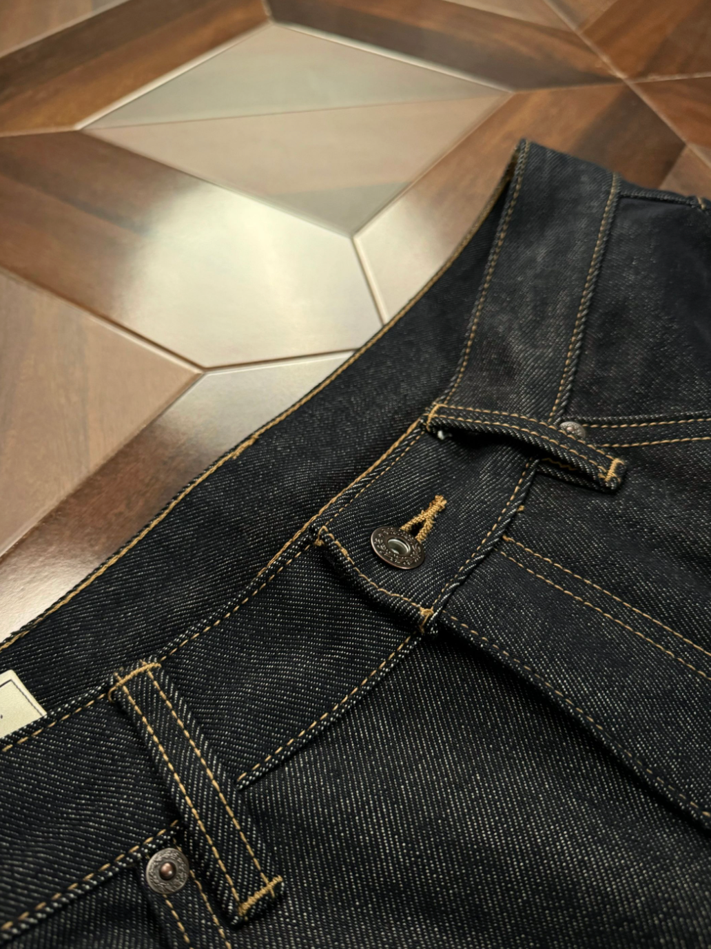 13.5ozリジッド・微フレア・ハンドステッチデニム N6204