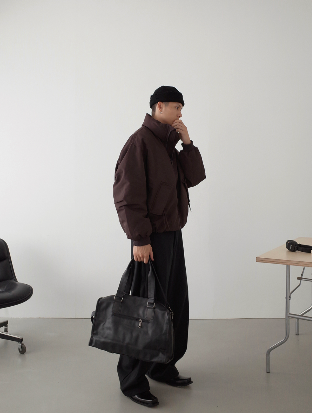 ミニマル・ボリュームダウンブルゾン N6197