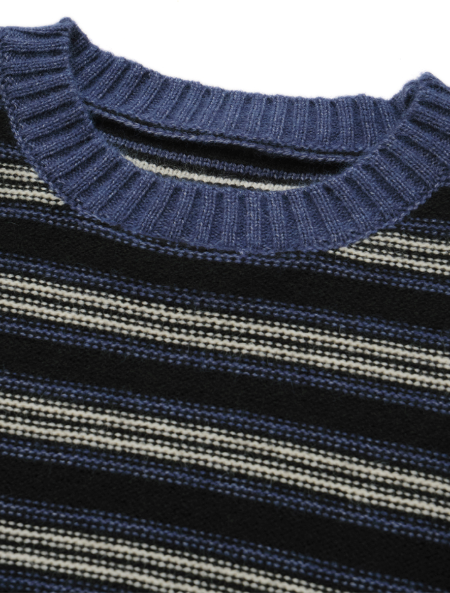 レトロボーダー ルーズフィットニットN6279