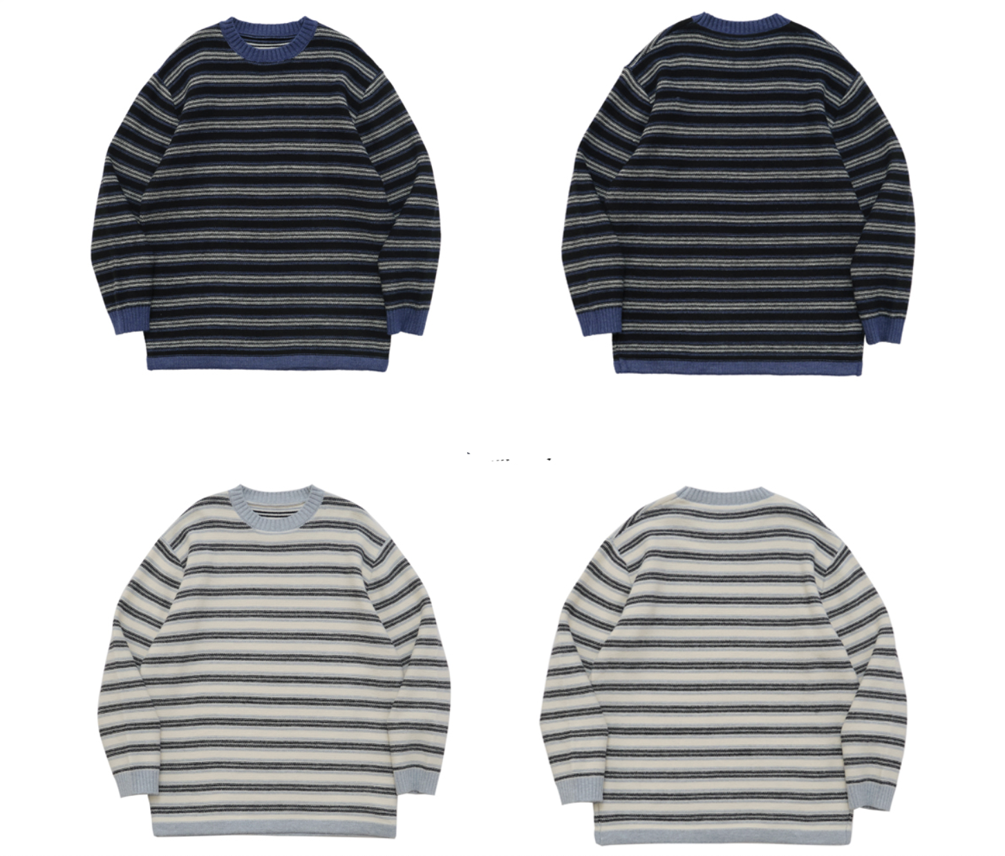 レトロボーダー ルーズフィットニットN6279