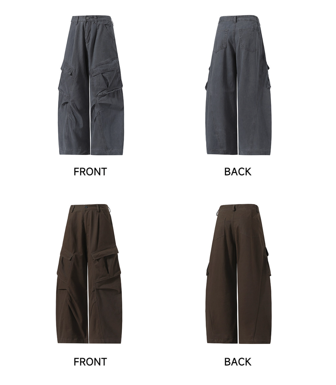 ヘビーウォッシュ ワイドストレート ワークパンツ N6330