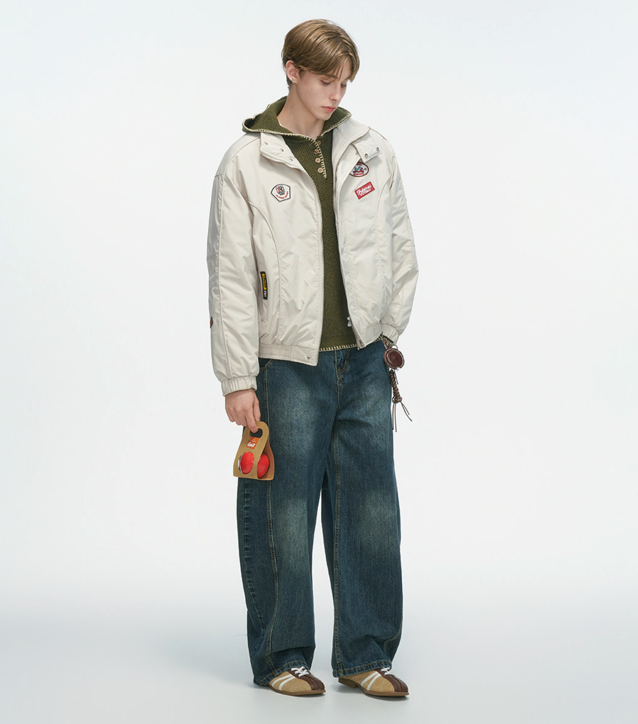 レーシングワッペン 中綿スタンドカラージャケット N6331