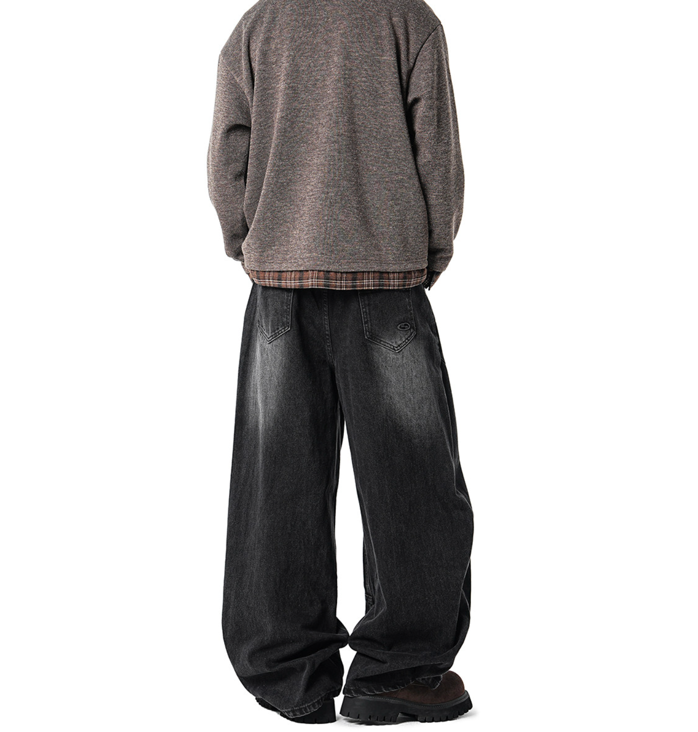 カーブドカット ストレート デコンストラクトデニム N6332