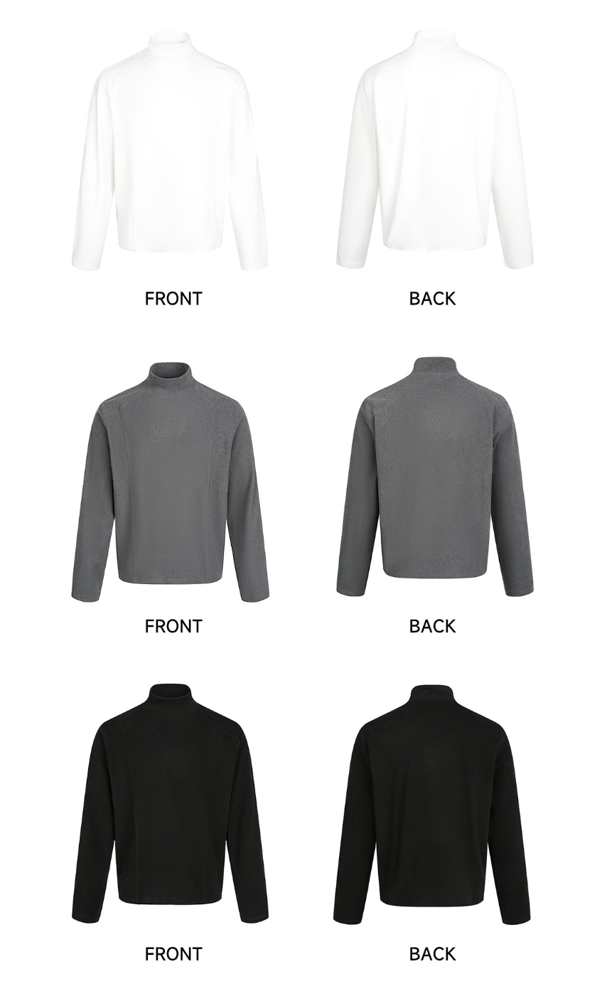 ミニマル モックネック ベーシックニット N6340