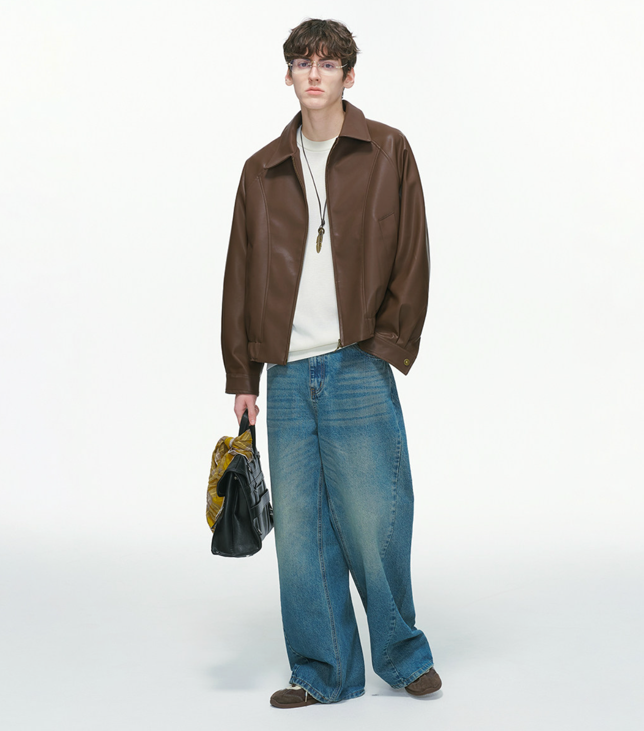 クリーンフィット ダブルジップ レザーライダース N6350